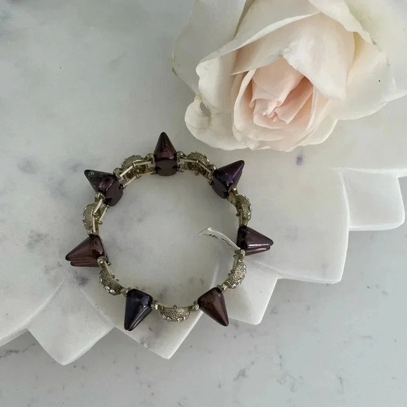 𝅺NWT skull and‎ spike bracelet - Picture 3 of 3